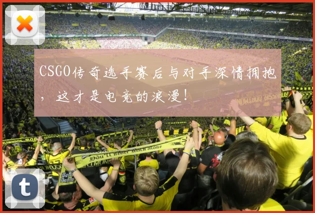 CSGO传奇选手赛后与对手深情拥抱,这才是电竞的浪漫!